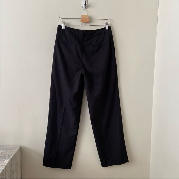 CLUB Monaco-Wide Leg Black High Rose Pants - Picture 2 of 10